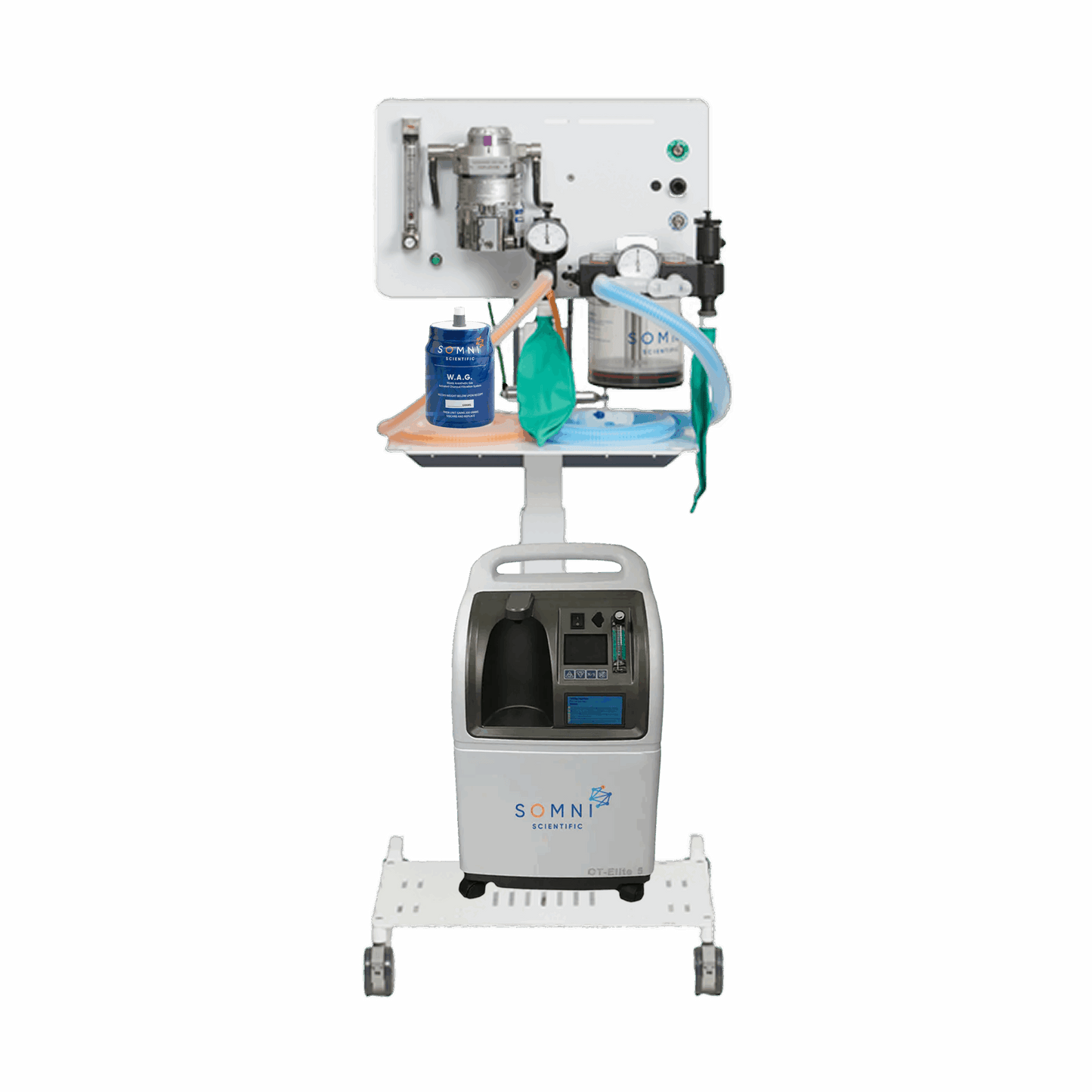 Rebreathing Anesthesia Cart System