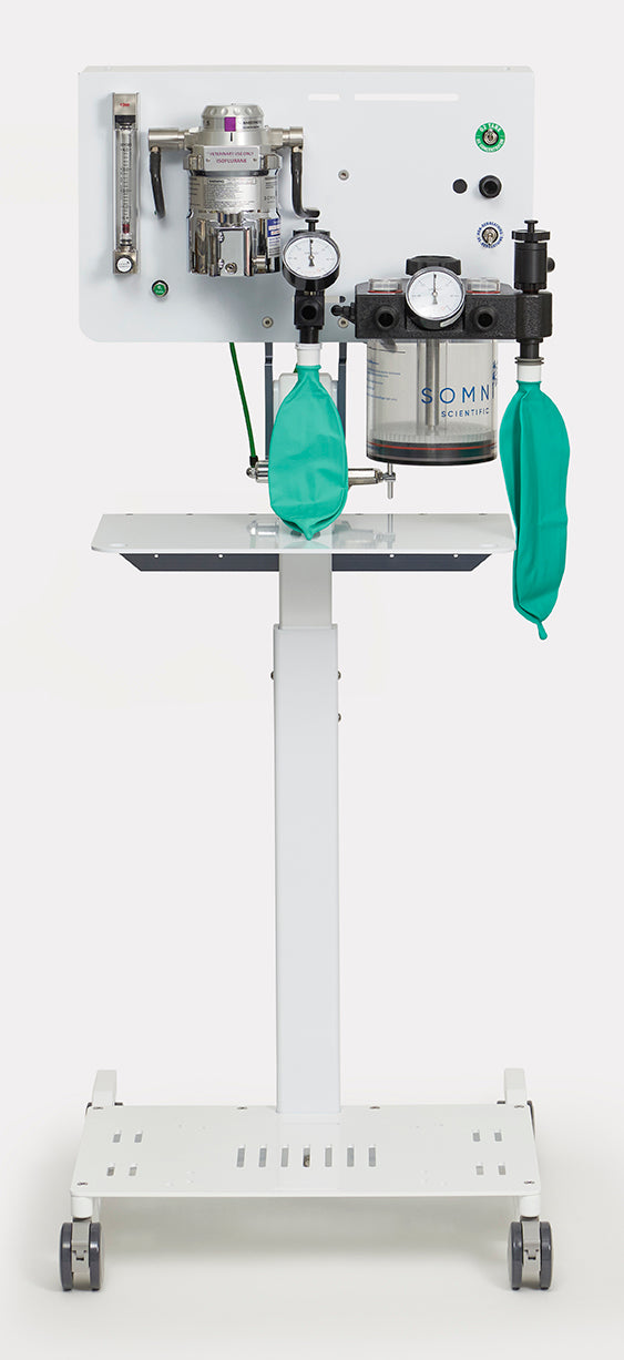 Rebreathing Anesthesia Cart System