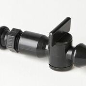 Stopcock Assembly, 1/4" Nipple x 1/4" Nipple with Valve